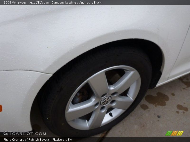 Campanella White / Anthracite Black 2008 Volkswagen Jetta SE Sedan