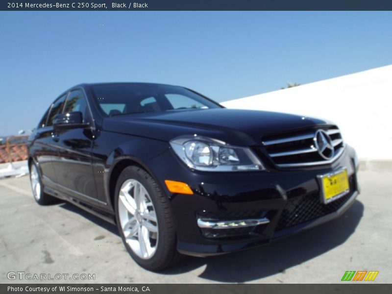 Black / Black 2014 Mercedes-Benz C 250 Sport