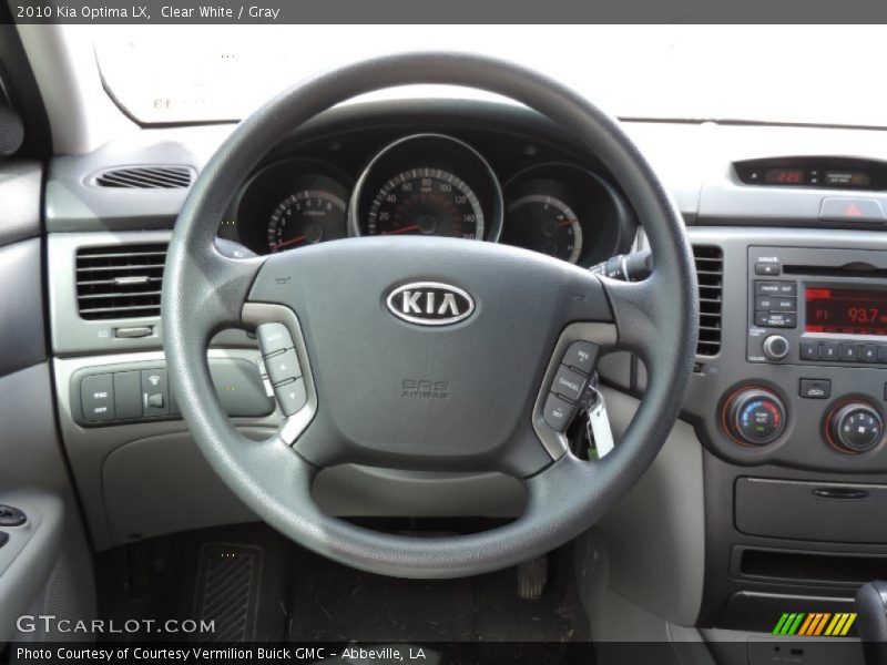 Clear White / Gray 2010 Kia Optima LX