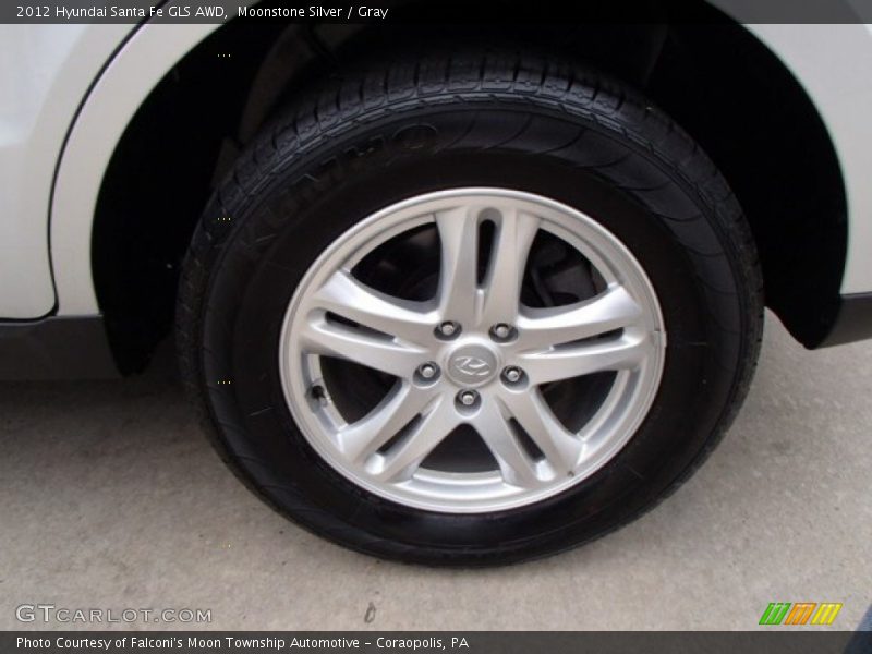 Moonstone Silver / Gray 2012 Hyundai Santa Fe GLS AWD