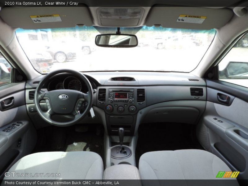 Clear White / Gray 2010 Kia Optima LX
