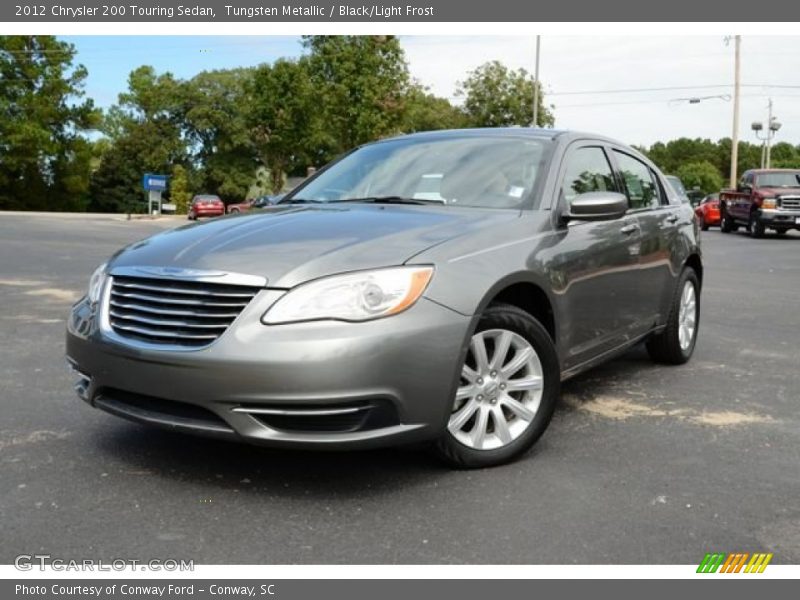 Tungsten Metallic / Black/Light Frost 2012 Chrysler 200 Touring Sedan