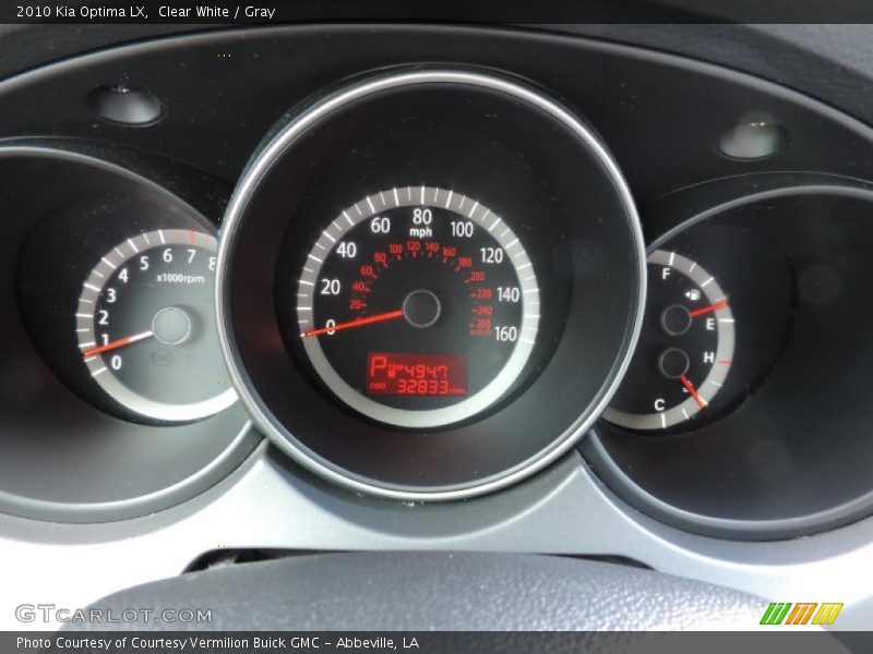 Clear White / Gray 2010 Kia Optima LX
