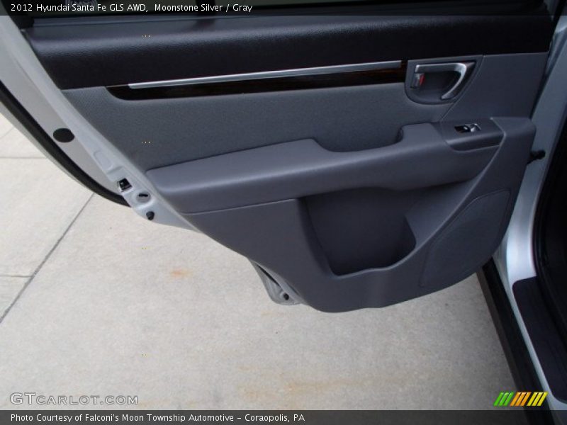 Moonstone Silver / Gray 2012 Hyundai Santa Fe GLS AWD
