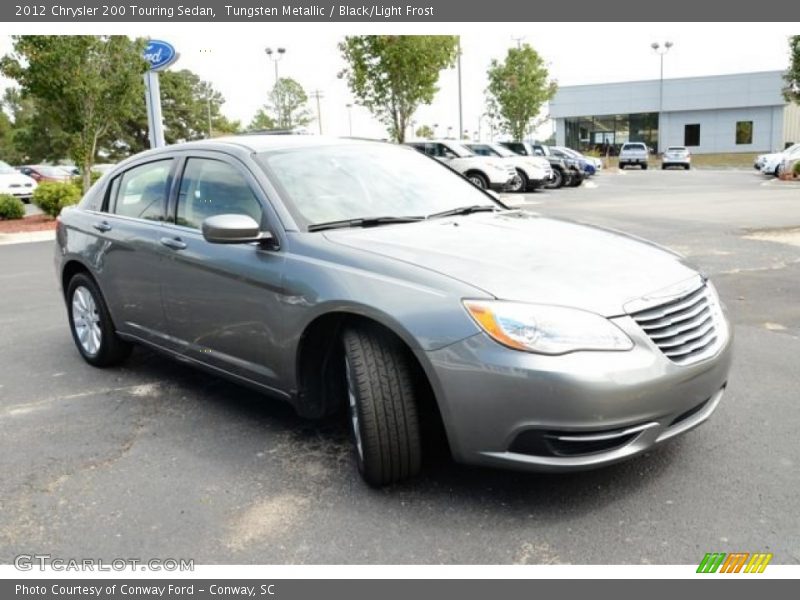 Tungsten Metallic / Black/Light Frost 2012 Chrysler 200 Touring Sedan