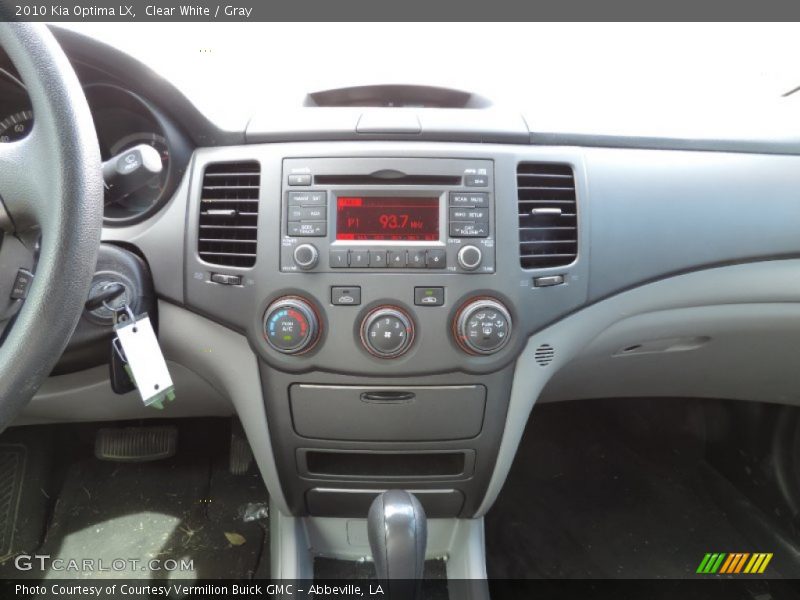 Clear White / Gray 2010 Kia Optima LX