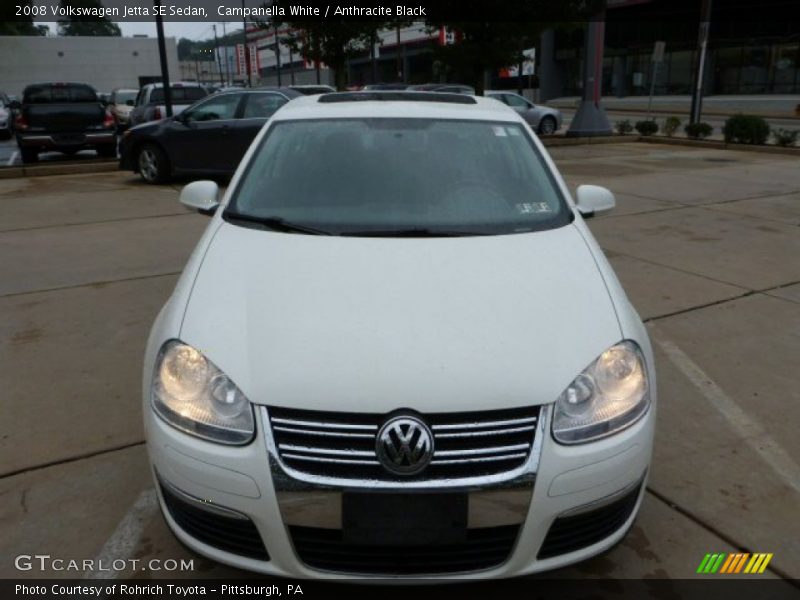 Campanella White / Anthracite Black 2008 Volkswagen Jetta SE Sedan