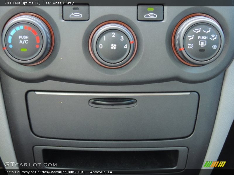 Clear White / Gray 2010 Kia Optima LX