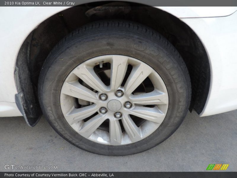 Clear White / Gray 2010 Kia Optima LX