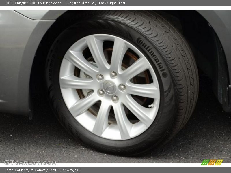 Tungsten Metallic / Black/Light Frost 2012 Chrysler 200 Touring Sedan