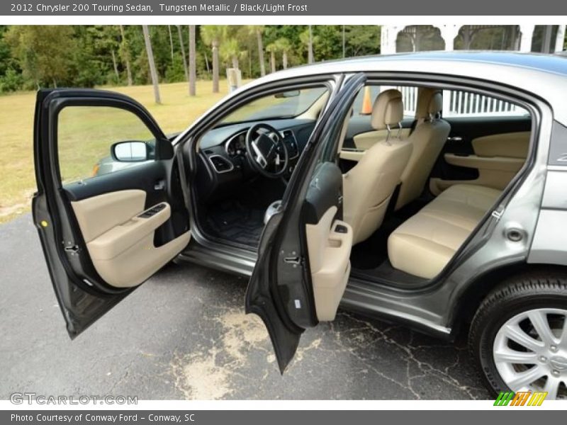 Tungsten Metallic / Black/Light Frost 2012 Chrysler 200 Touring Sedan