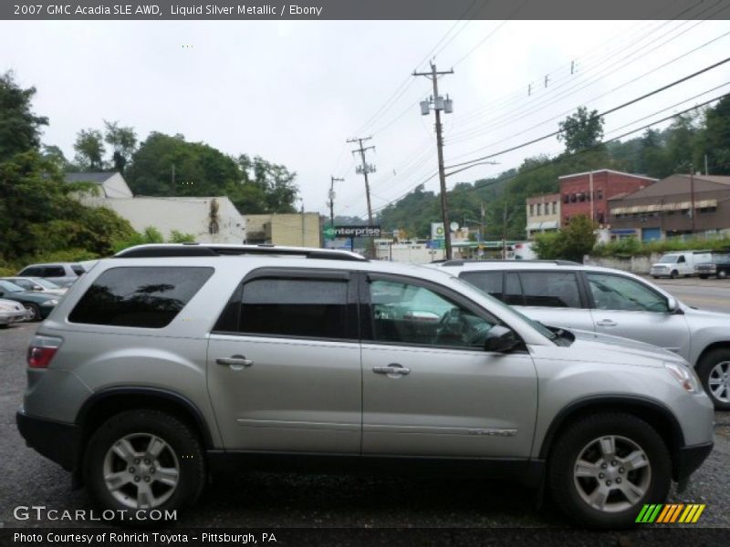 Liquid Silver Metallic / Ebony 2007 GMC Acadia SLE AWD