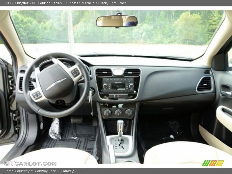 Tungsten Metallic / Black/Light Frost 2012 Chrysler 200 Touring Sedan