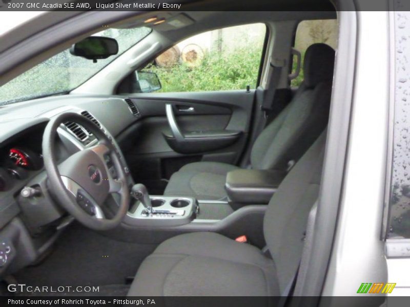 Liquid Silver Metallic / Ebony 2007 GMC Acadia SLE AWD