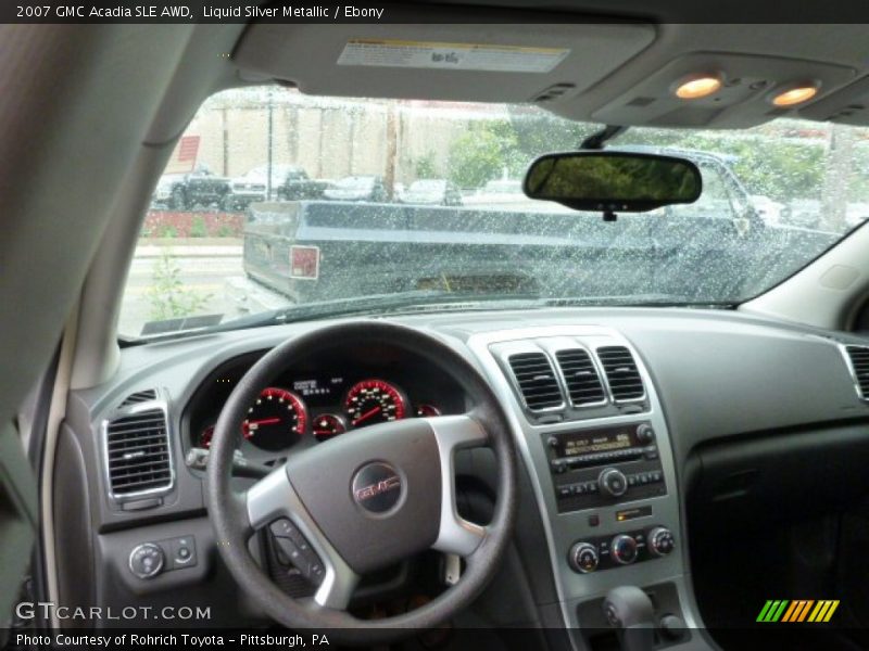 Liquid Silver Metallic / Ebony 2007 GMC Acadia SLE AWD
