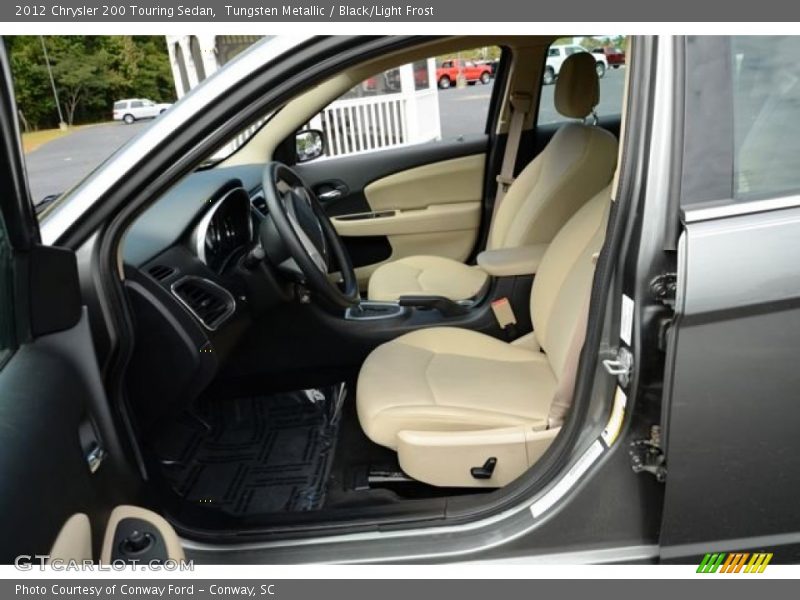 Tungsten Metallic / Black/Light Frost 2012 Chrysler 200 Touring Sedan