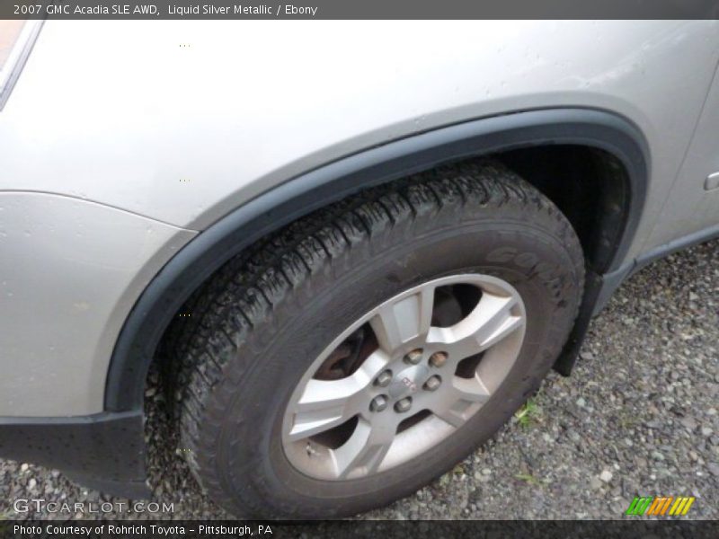 Liquid Silver Metallic / Ebony 2007 GMC Acadia SLE AWD