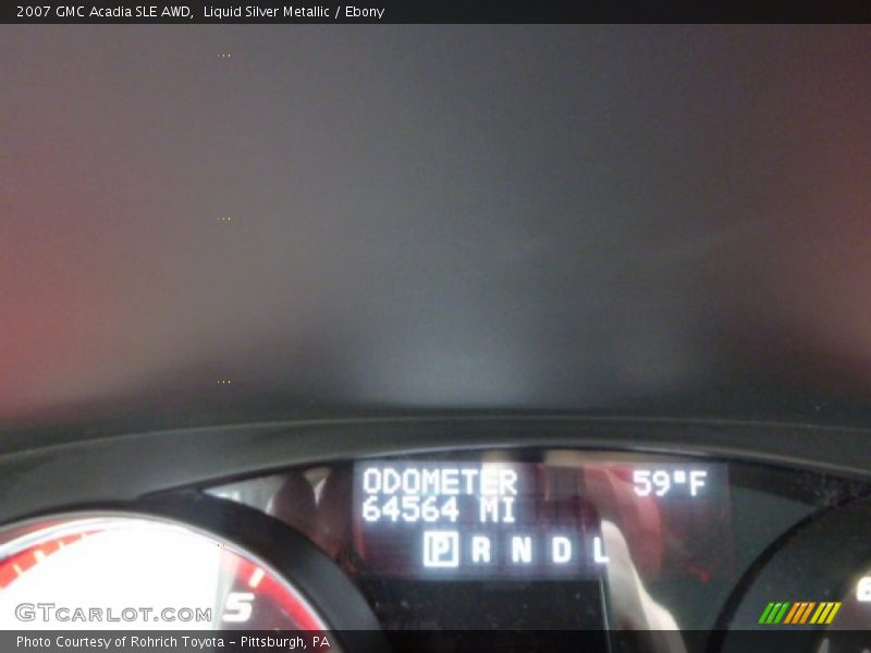 Liquid Silver Metallic / Ebony 2007 GMC Acadia SLE AWD