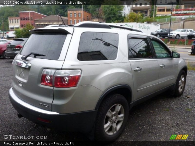 Liquid Silver Metallic / Ebony 2007 GMC Acadia SLE AWD