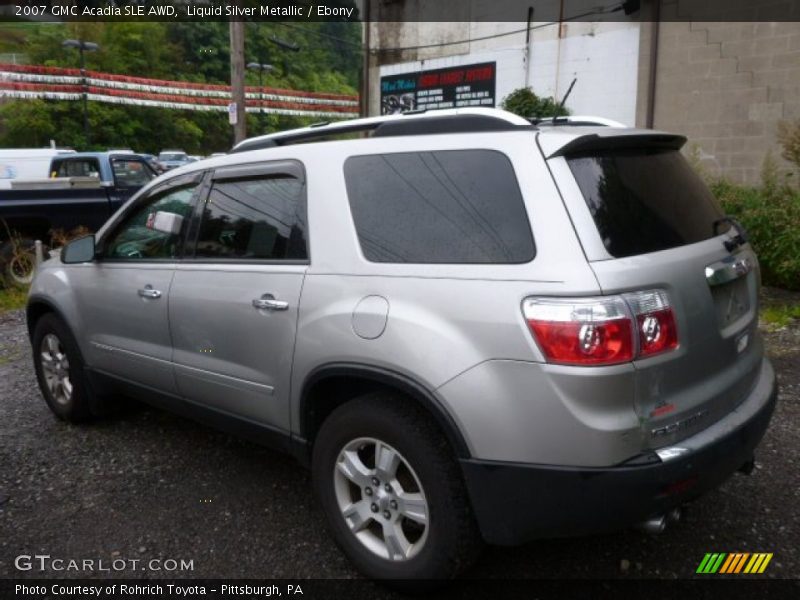 Liquid Silver Metallic / Ebony 2007 GMC Acadia SLE AWD