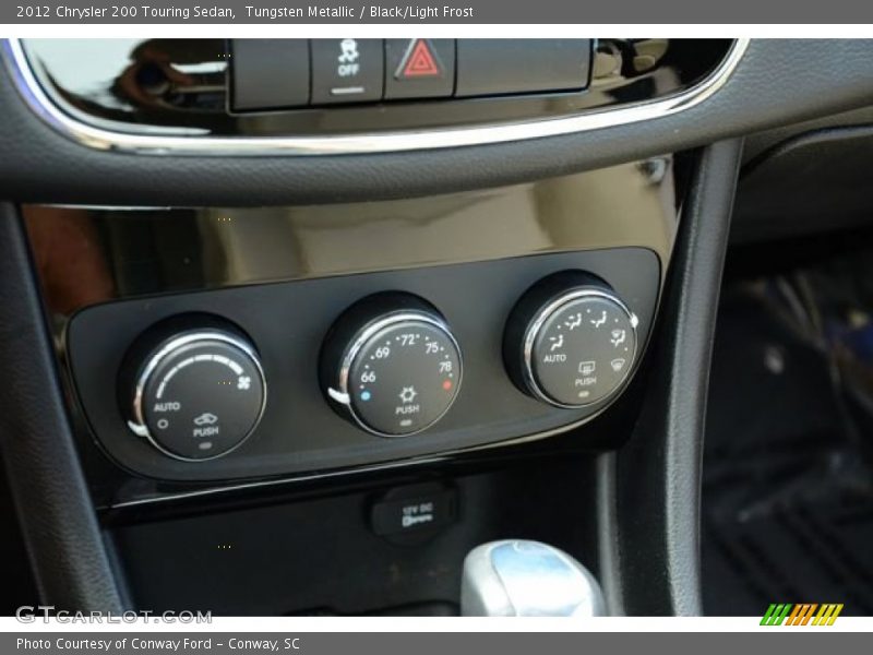 Tungsten Metallic / Black/Light Frost 2012 Chrysler 200 Touring Sedan