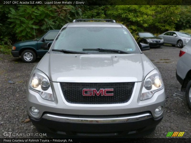 Liquid Silver Metallic / Ebony 2007 GMC Acadia SLE AWD