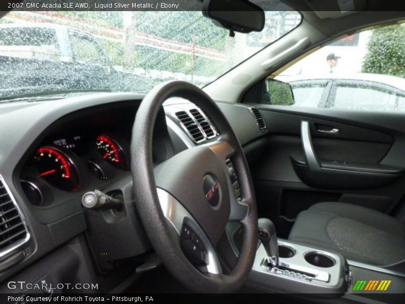 Liquid Silver Metallic / Ebony 2007 GMC Acadia SLE AWD