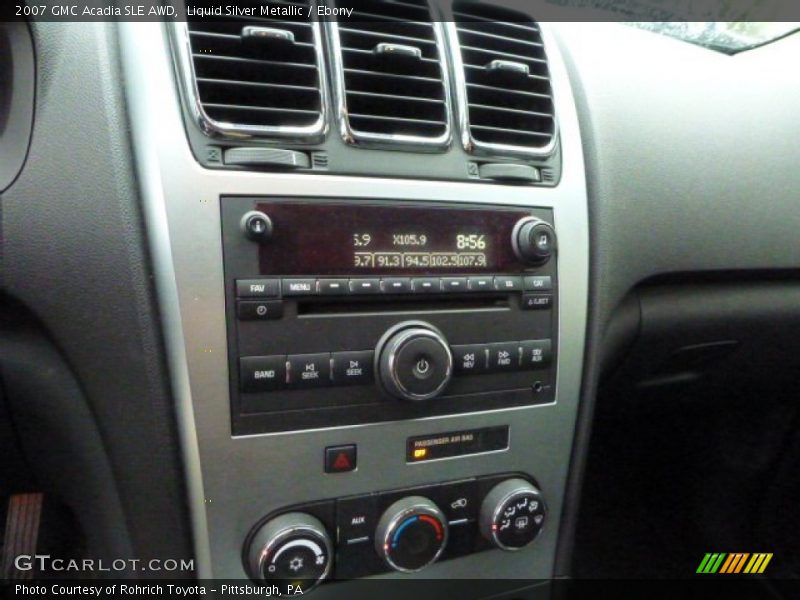Liquid Silver Metallic / Ebony 2007 GMC Acadia SLE AWD