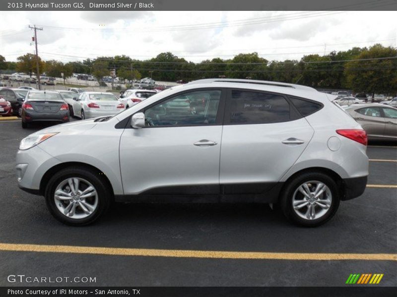 Diamond Silver / Black 2013 Hyundai Tucson GLS