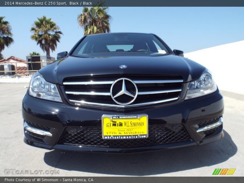 Black / Black 2014 Mercedes-Benz C 250 Sport