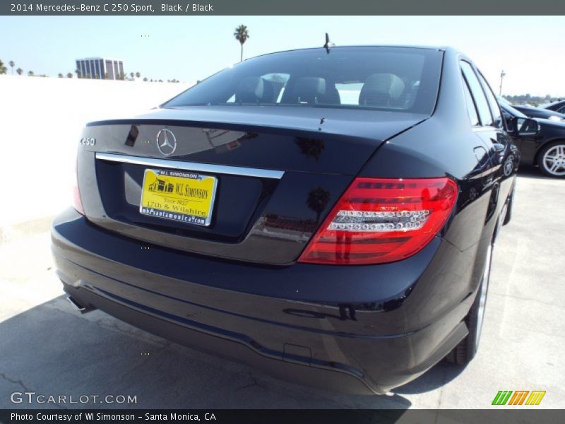 Black / Black 2014 Mercedes-Benz C 250 Sport