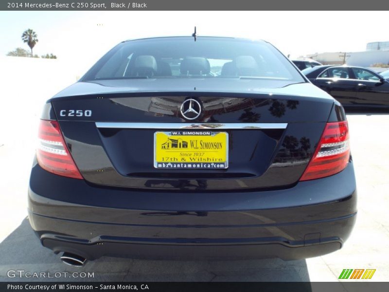 Black / Black 2014 Mercedes-Benz C 250 Sport