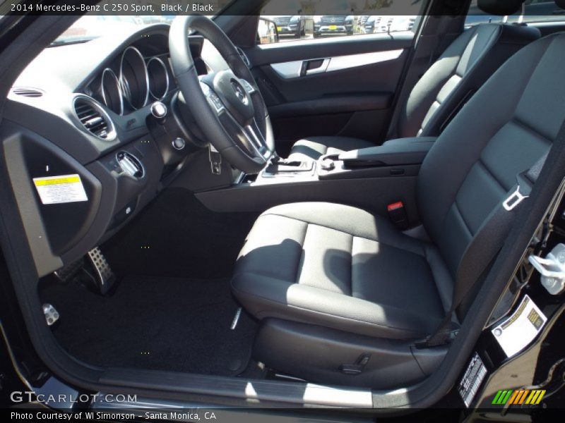Black / Black 2014 Mercedes-Benz C 250 Sport