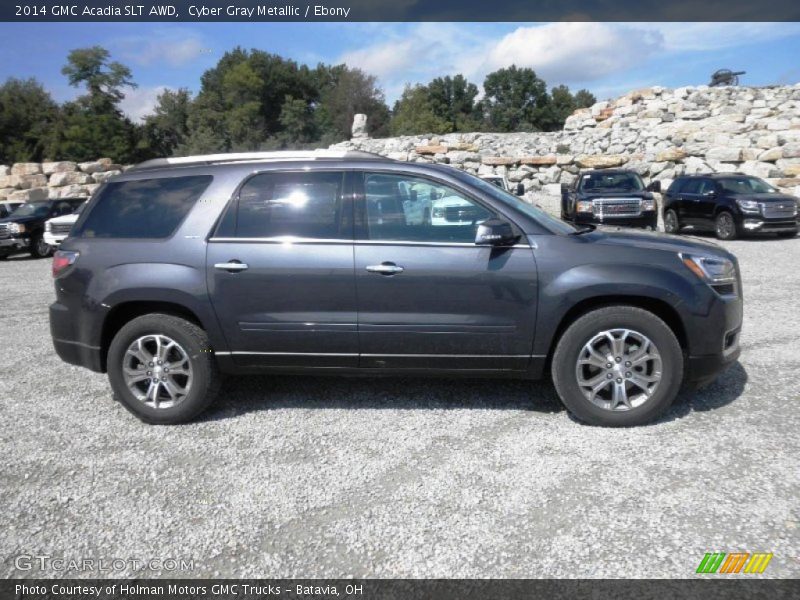 Cyber Gray Metallic / Ebony 2014 GMC Acadia SLT AWD