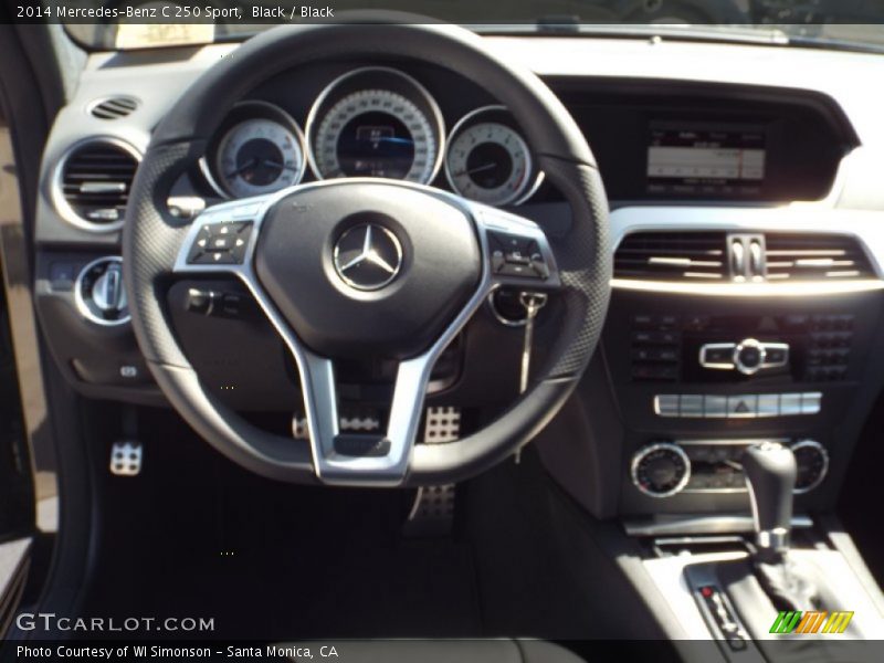 Black / Black 2014 Mercedes-Benz C 250 Sport