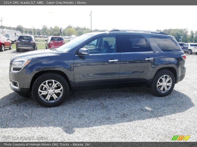Cyber Gray Metallic / Ebony 2014 GMC Acadia SLT AWD