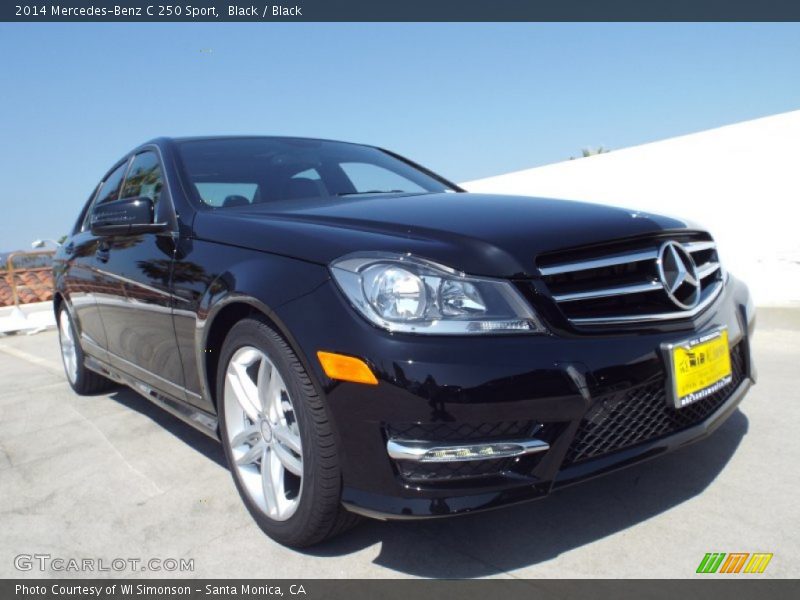 Black / Black 2014 Mercedes-Benz C 250 Sport