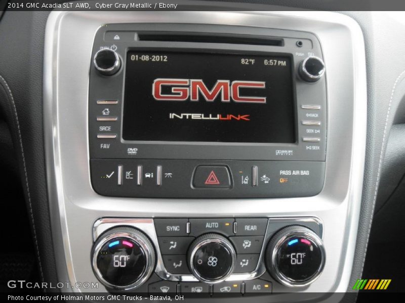 Cyber Gray Metallic / Ebony 2014 GMC Acadia SLT AWD