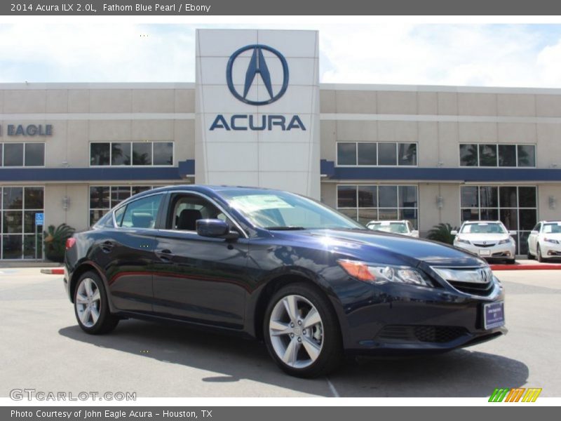 Fathom Blue Pearl / Ebony 2014 Acura ILX 2.0L