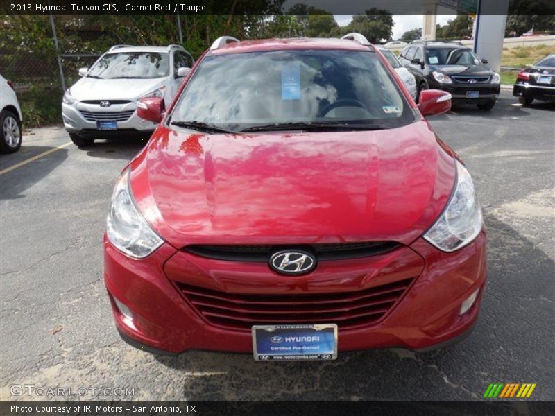 Garnet Red / Taupe 2013 Hyundai Tucson GLS