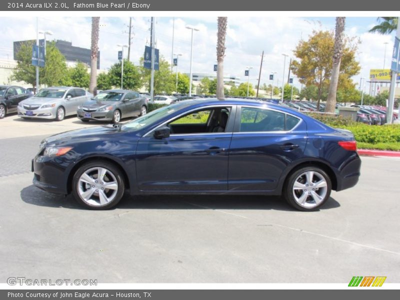 Fathom Blue Pearl / Ebony 2014 Acura ILX 2.0L