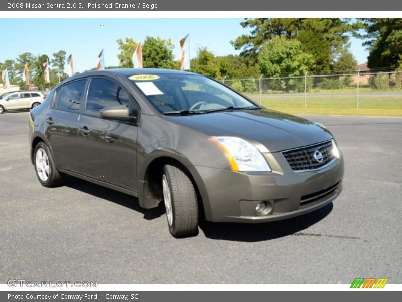 Polished Granite / Beige 2008 Nissan Sentra 2.0 S