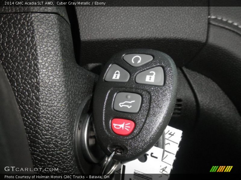 Cyber Gray Metallic / Ebony 2014 GMC Acadia SLT AWD