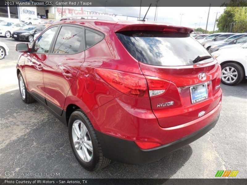 Garnet Red / Taupe 2013 Hyundai Tucson GLS