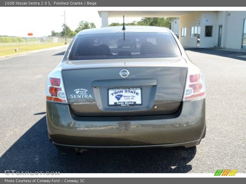 Polished Granite / Beige 2008 Nissan Sentra 2.0 S