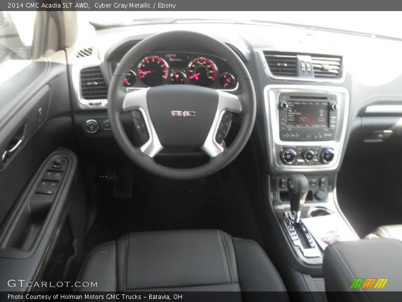 Cyber Gray Metallic / Ebony 2014 GMC Acadia SLT AWD