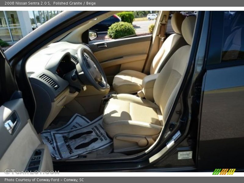 Polished Granite / Beige 2008 Nissan Sentra 2.0 S