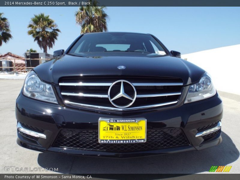 Black / Black 2014 Mercedes-Benz C 250 Sport