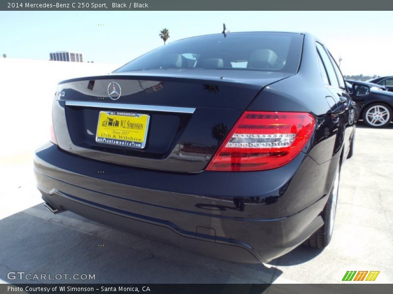 Black / Black 2014 Mercedes-Benz C 250 Sport