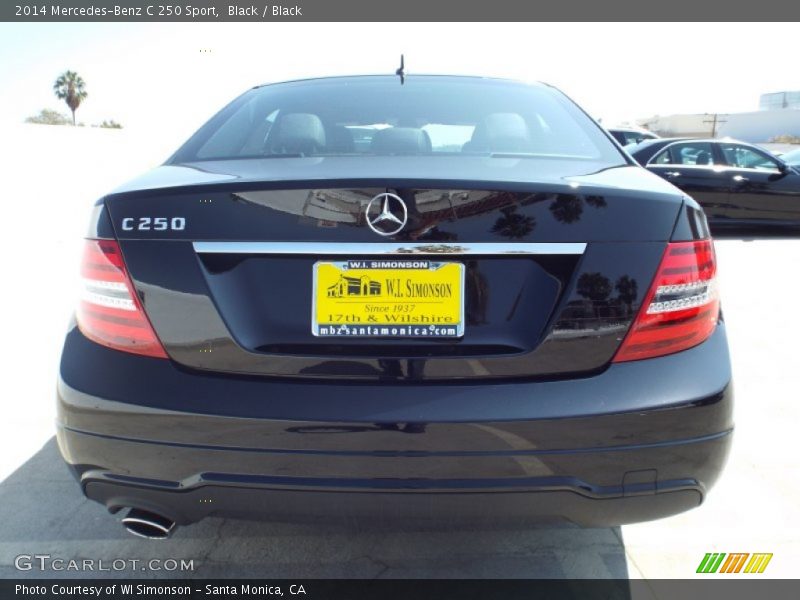 Black / Black 2014 Mercedes-Benz C 250 Sport